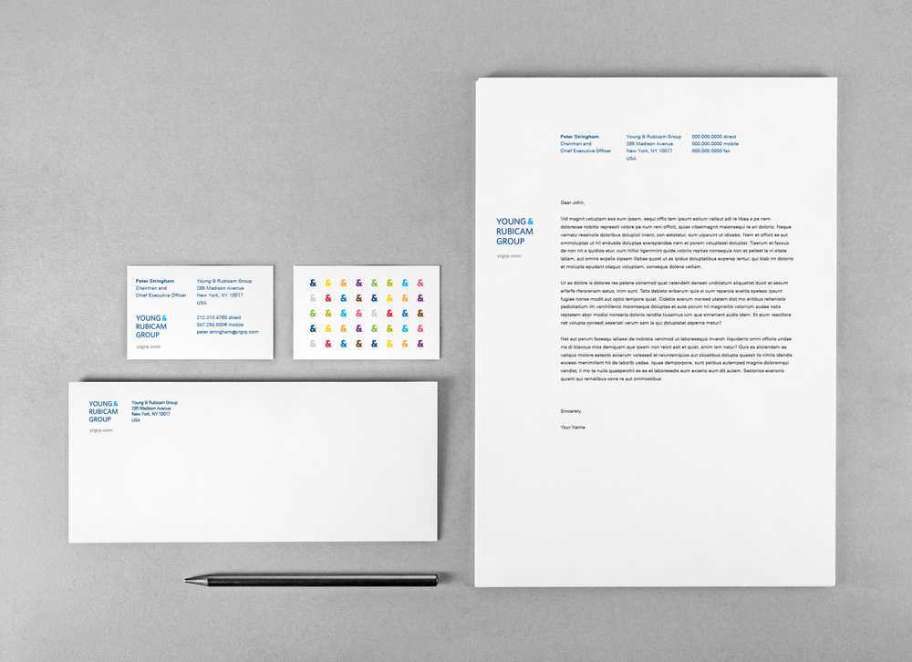 Corporate stationery set